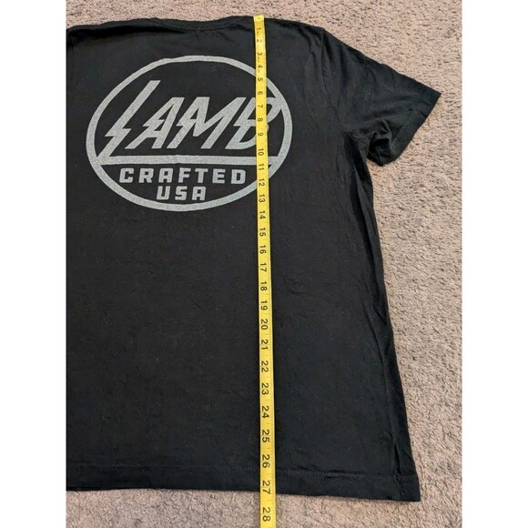 Lamb Crafted USA Voltage Electric 100% Cotton Black T-Shirt Men's Large - Picture 6 of 6